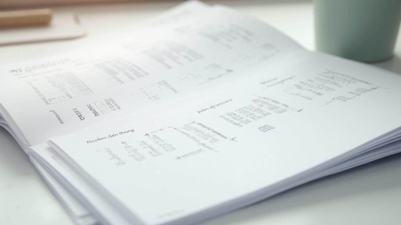 Image d'un bureau avec des documents manuscrits et imprimés.